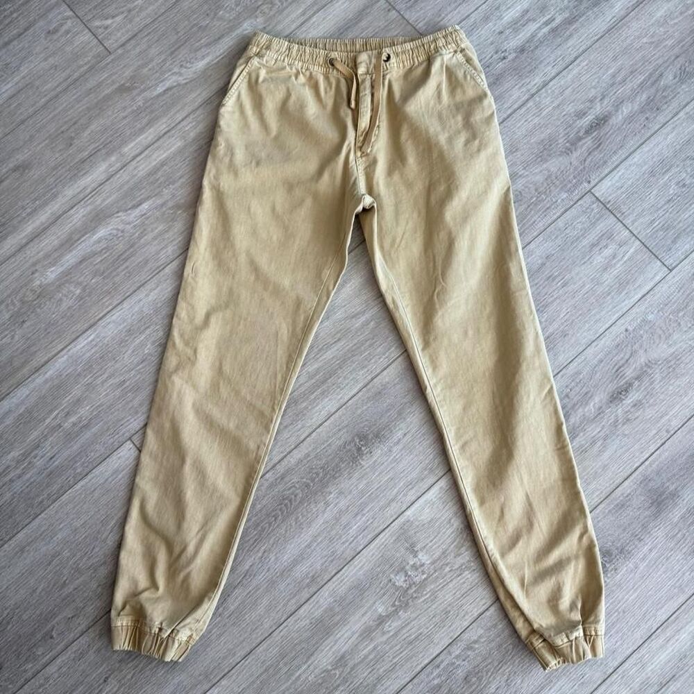 Quiksilver Men's Yellow and Tan Trousers